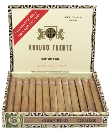 A. Fuente Curly Head Deluxe Natural - 25 cigars